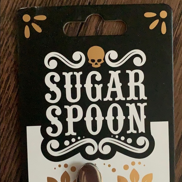 Skull Sugar Spoon Stainless Steel NWT - Picture 3 of 7